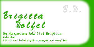 brigitta wolfel business card
